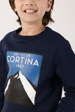 Boys Navy Blue Sweatshirt – Round Neck