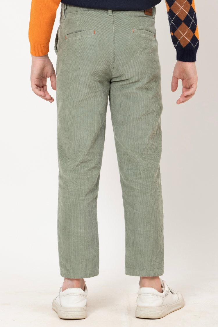 OneFriday Varsity Chic Sage Green Adventure Trousers for Boys