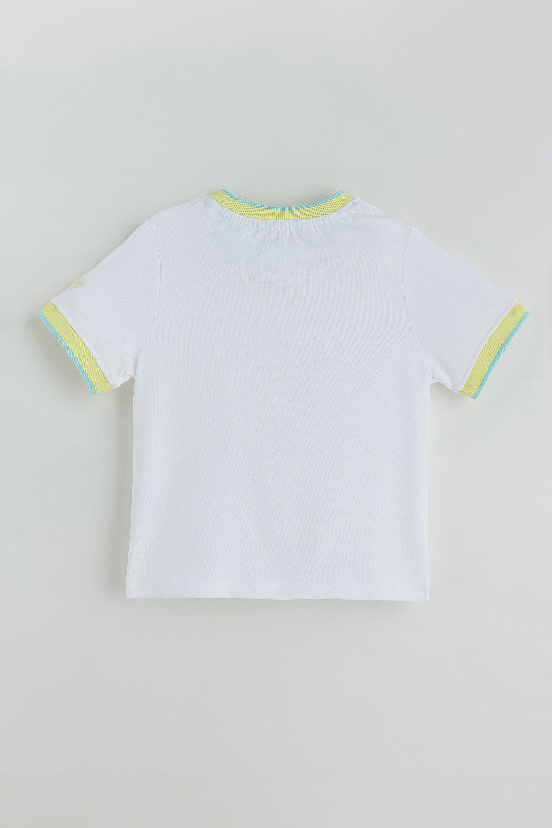 Boys White Regular Half Sleeve Solid T-Shirt