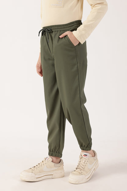 Boys Olive Joggers One Friday