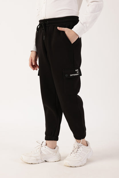 Boys Black Joggers One Friday