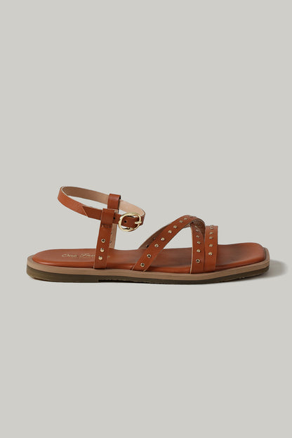 One Friday Girls Tan Solid Sandal
