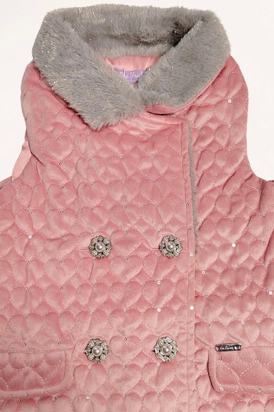 Girl Chic Pink Faux Fur Wonderland Coat