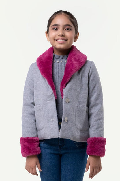 Girls Grey Haven Overcoat