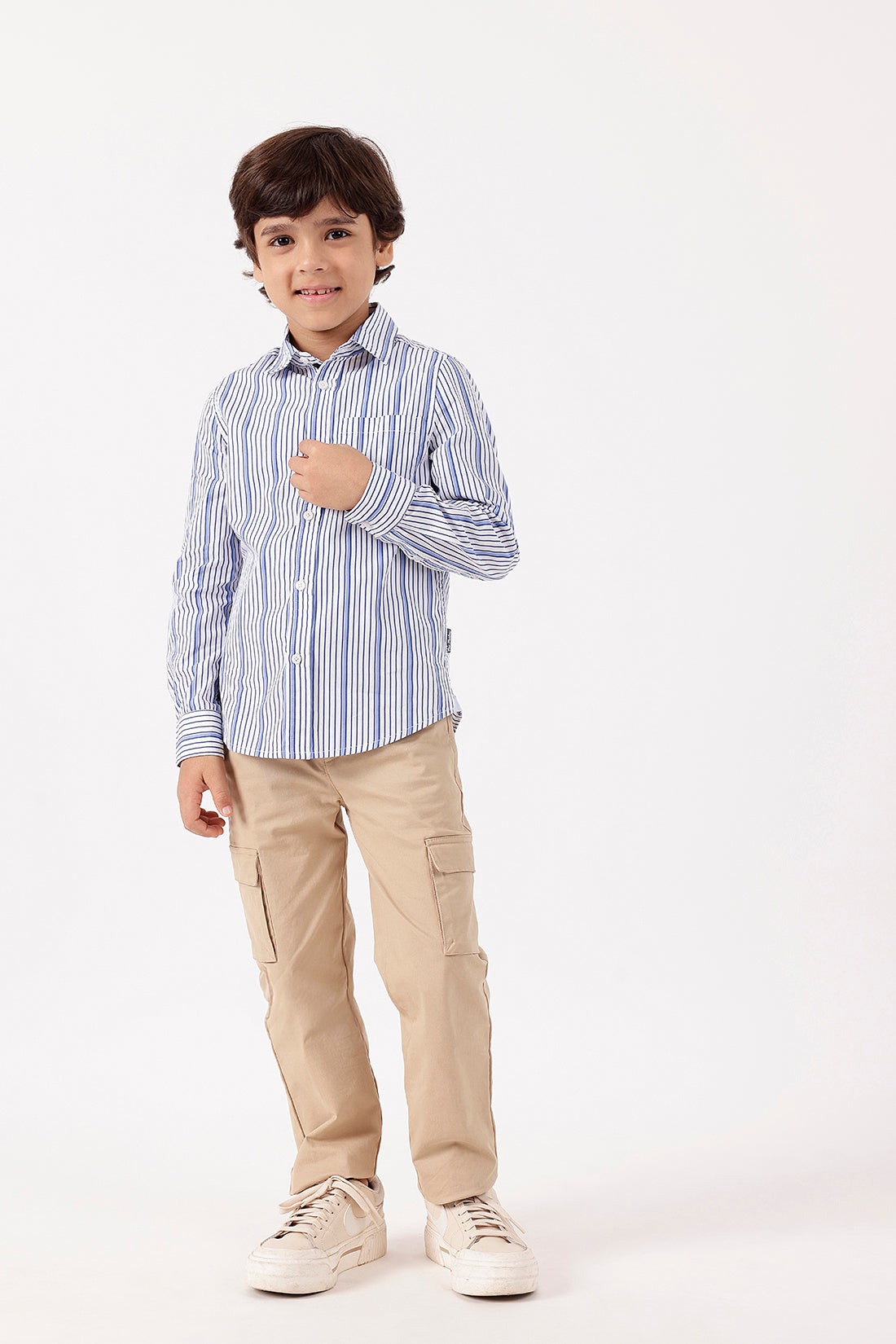 Boys’ Sand-Colored Cargo Trousers One Friday