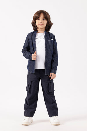 One Friday Boys’ Blue Denim Shirt