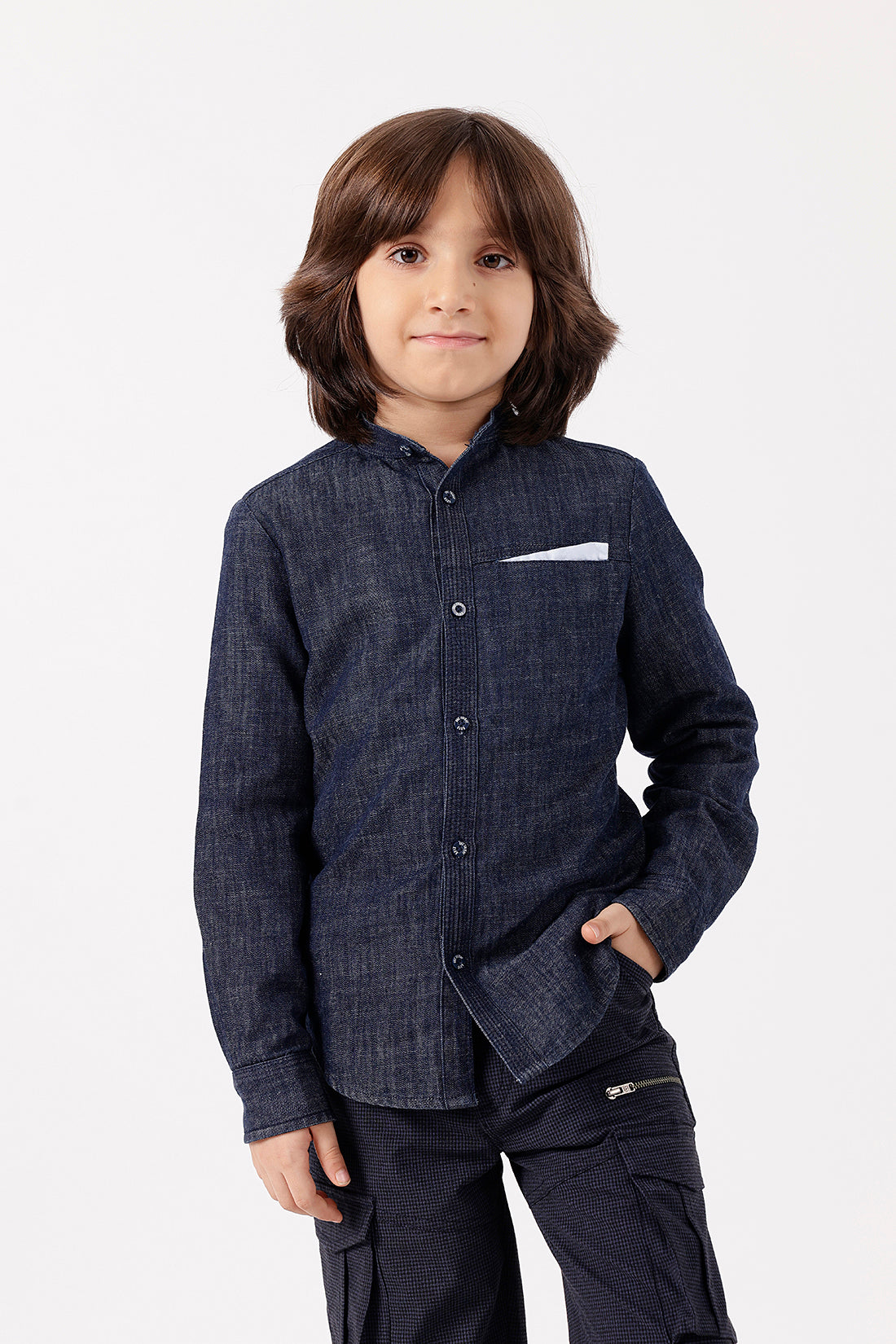 Boys Blue Denim Shirt