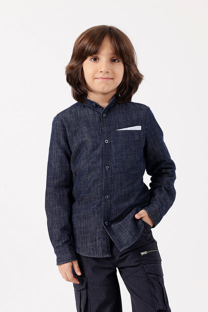 Boys Blue Denim Shirt