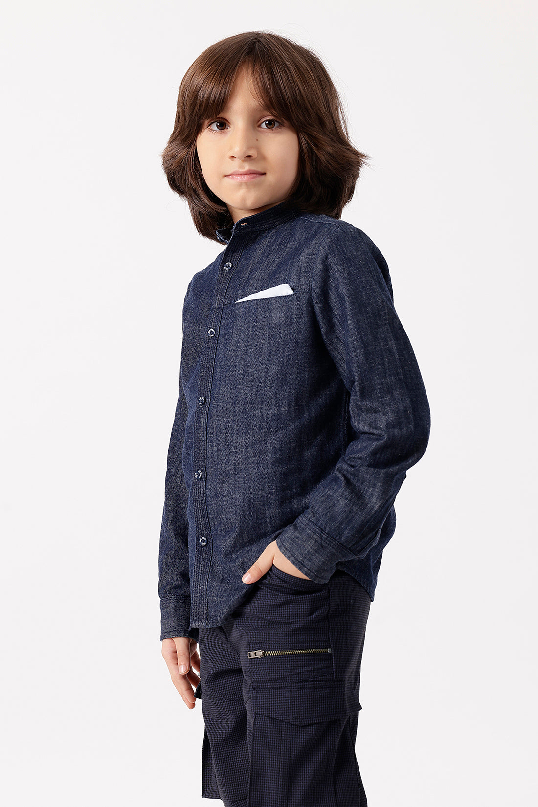 Boys Blue Denim Shirt