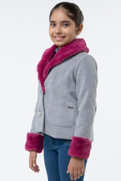 Girls Grey Haven Overcoat