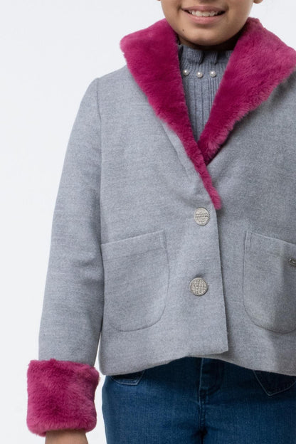 Girls Grey Haven Overcoat