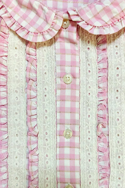 Baby Girls Multi Color Checked Clothing Set
