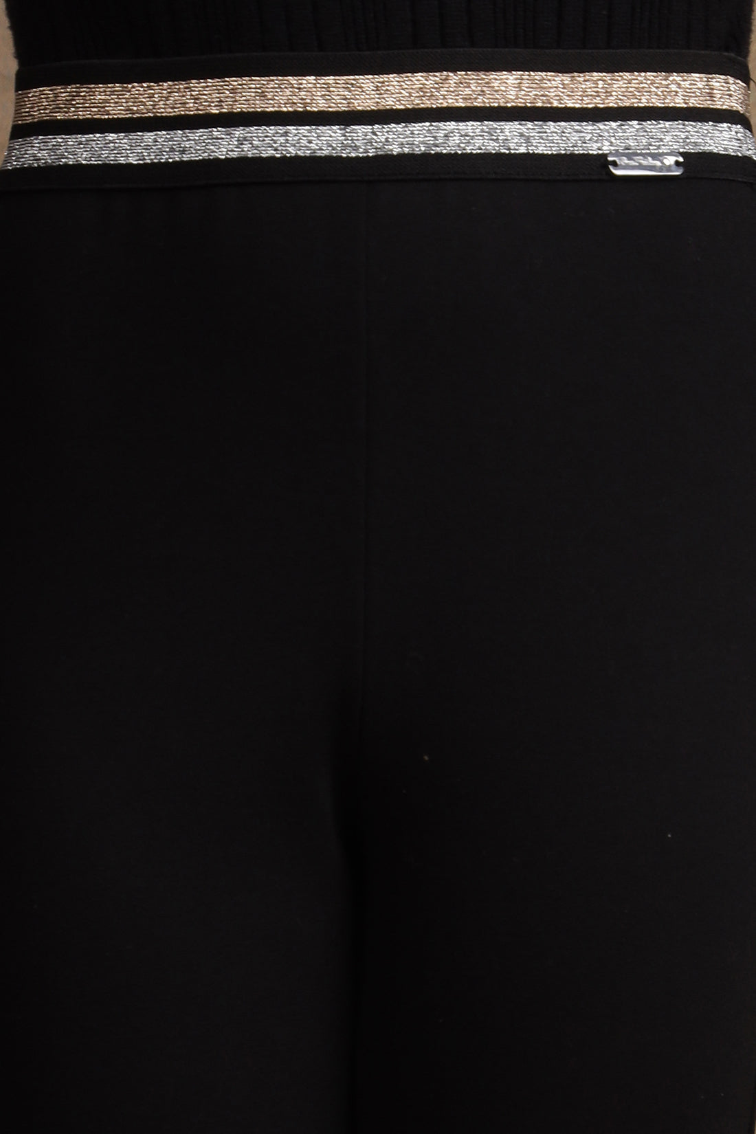 Girls Black Bootcut Jegging