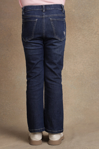 Girls Blue Denim Jeans – Regular Fit
