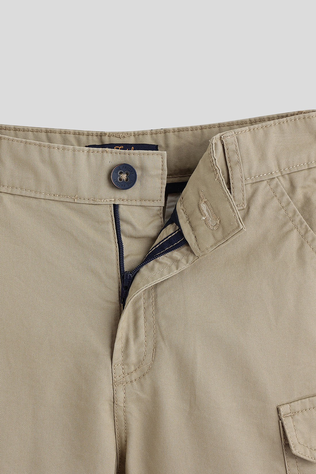 One Friday Boys Khaki Solid Short