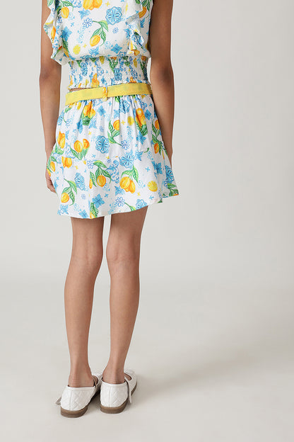 Girls Multicolor Printed Skirts By Regular - One Friday