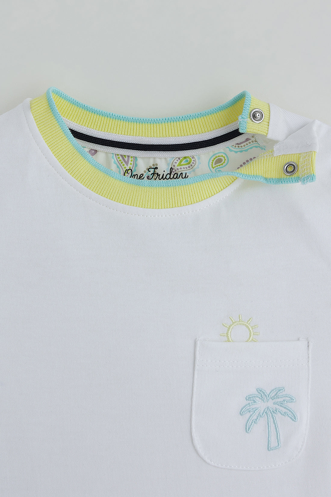 Boys White Regular Half Sleeve Solid T-Shirt