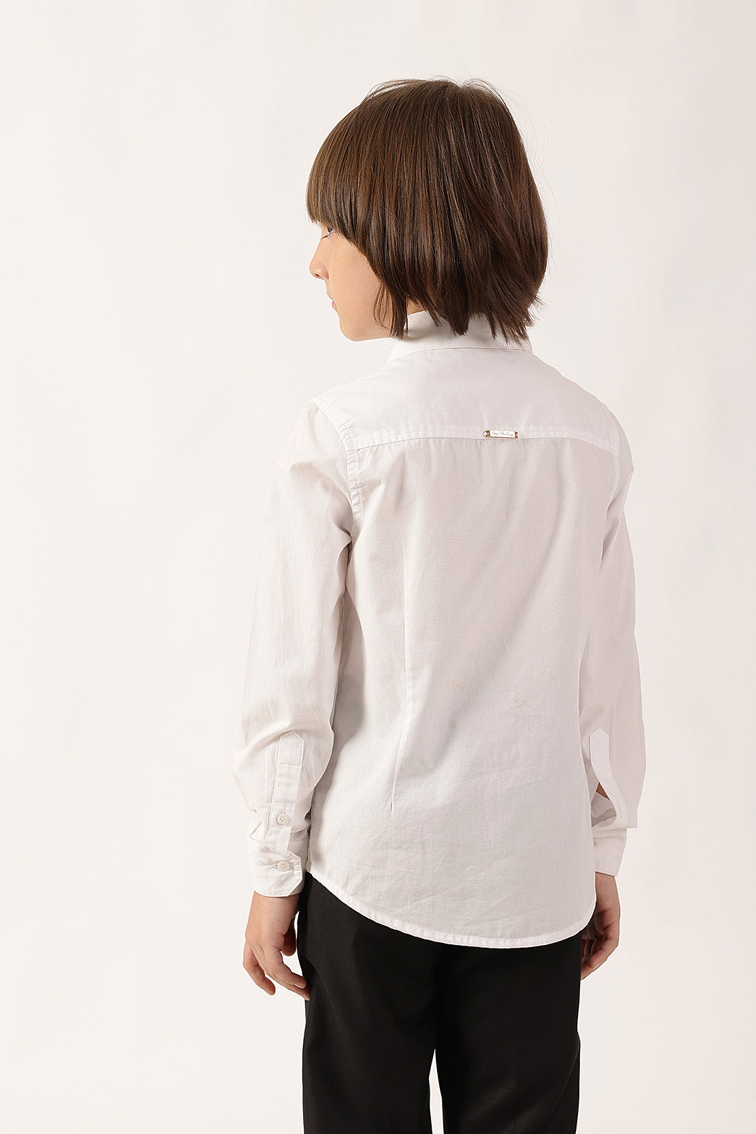 Boys Off White Cotton Blend Shirt – Smart Wear | One Friday