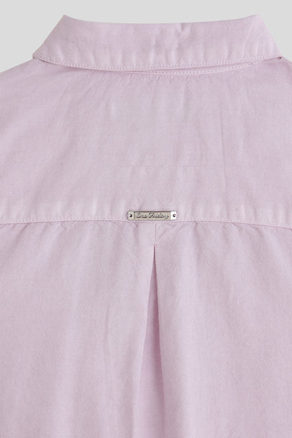 Boys Lilac Full Sleeve Solid Shirt by One Friday