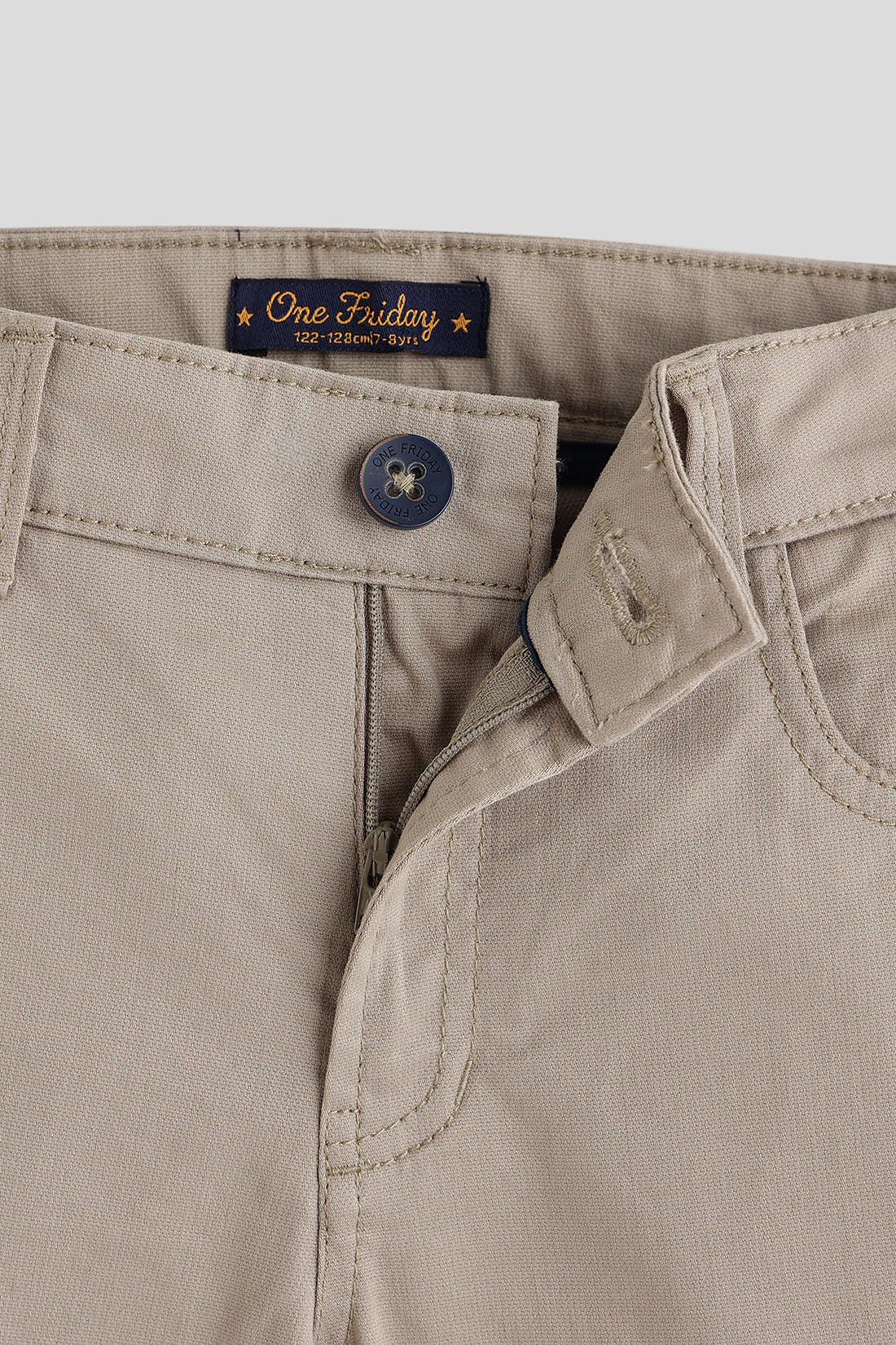 One Friday Boys Sand Solid Trouser