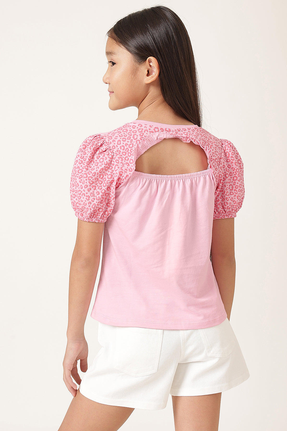 Girls Pink Graphic Cotton Jersey T-Shirt