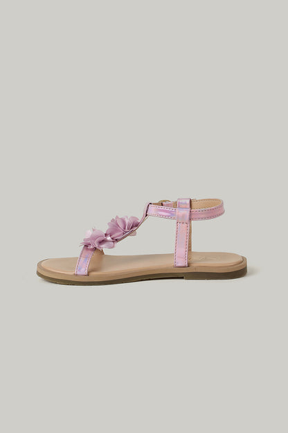 One Friday Girls Lilac Solid Sandal
