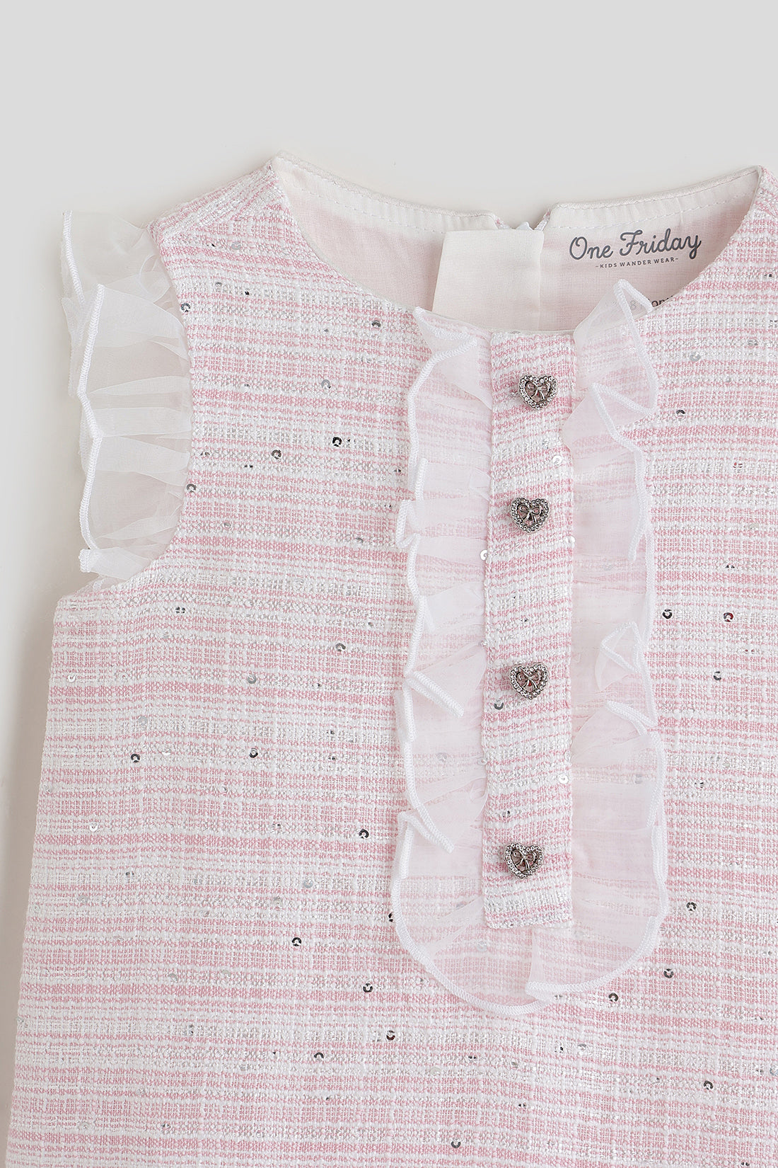 Baby Girls Pink Solid Dress