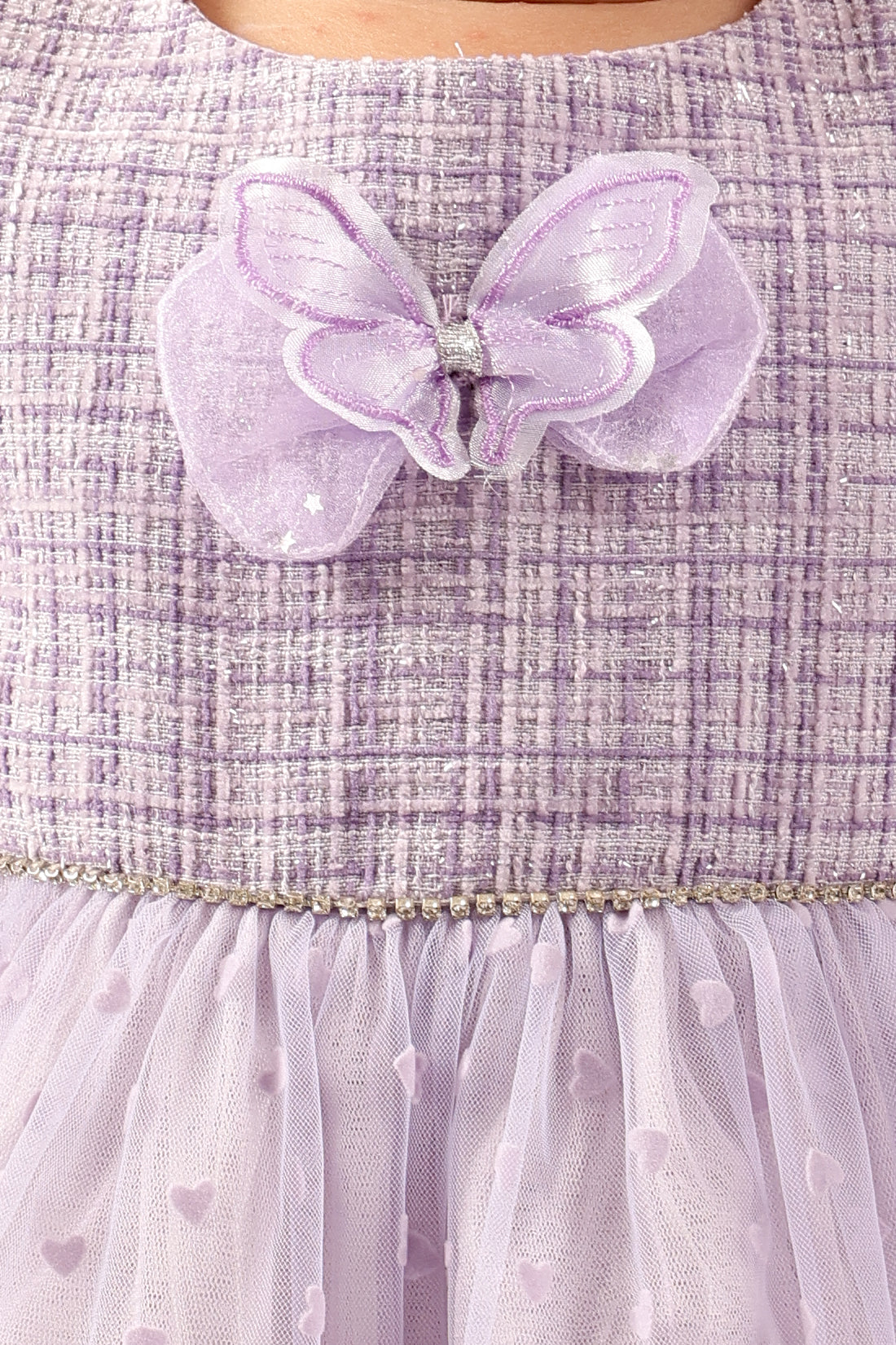 Baby Girls Lilac Boucle Dress