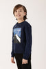 Boys Navy Blue Sweatshirt – Round Neck