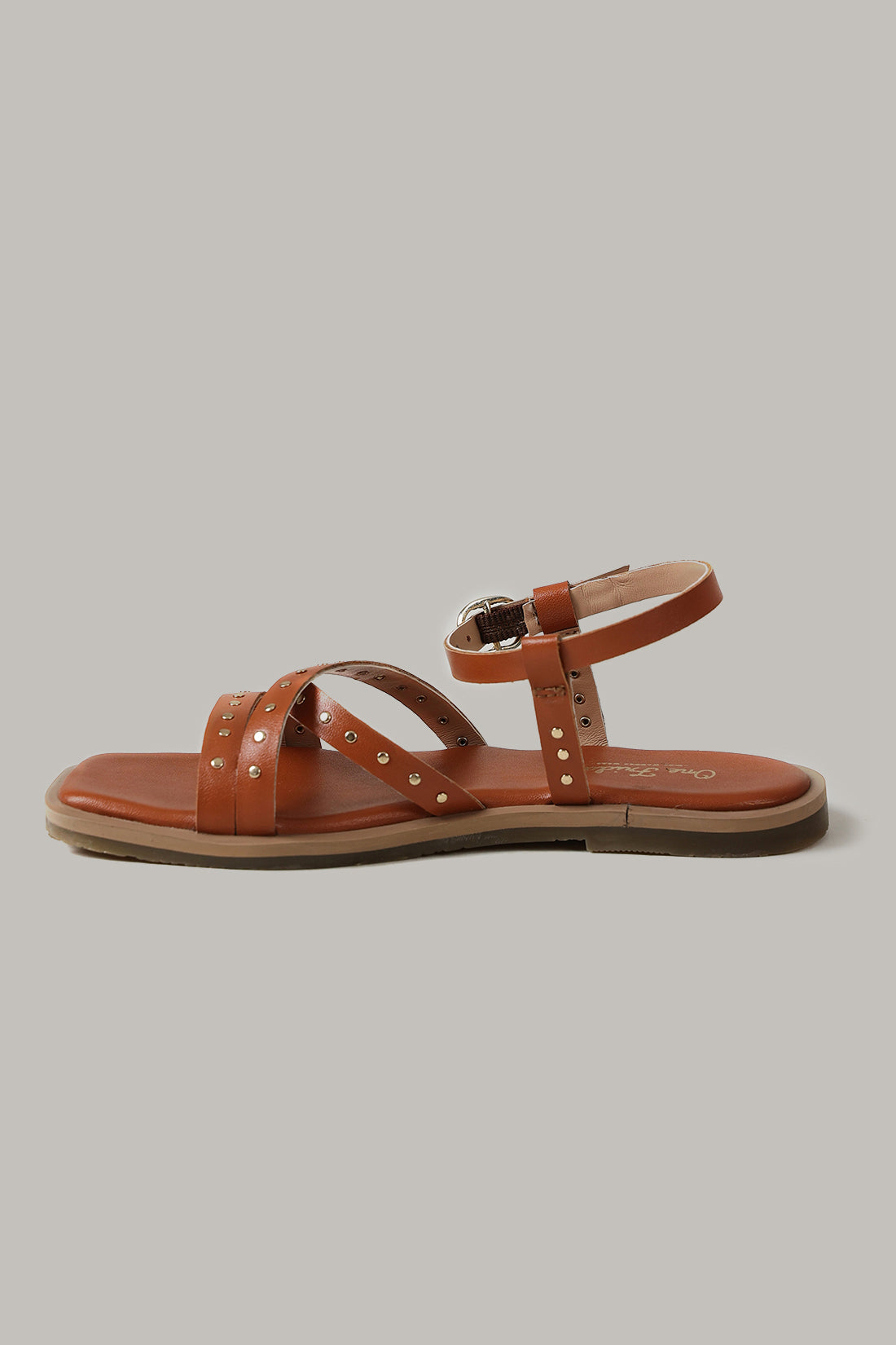 One Friday Girls Tan Solid Sandal