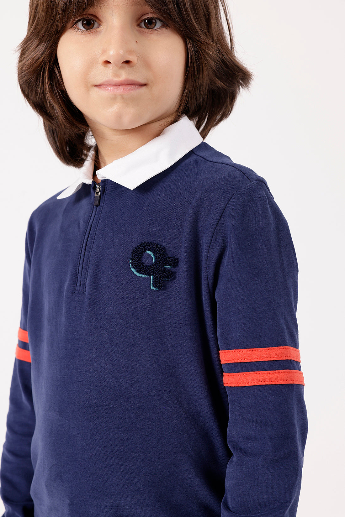 Boys Navy Blue Polo T-Shirt