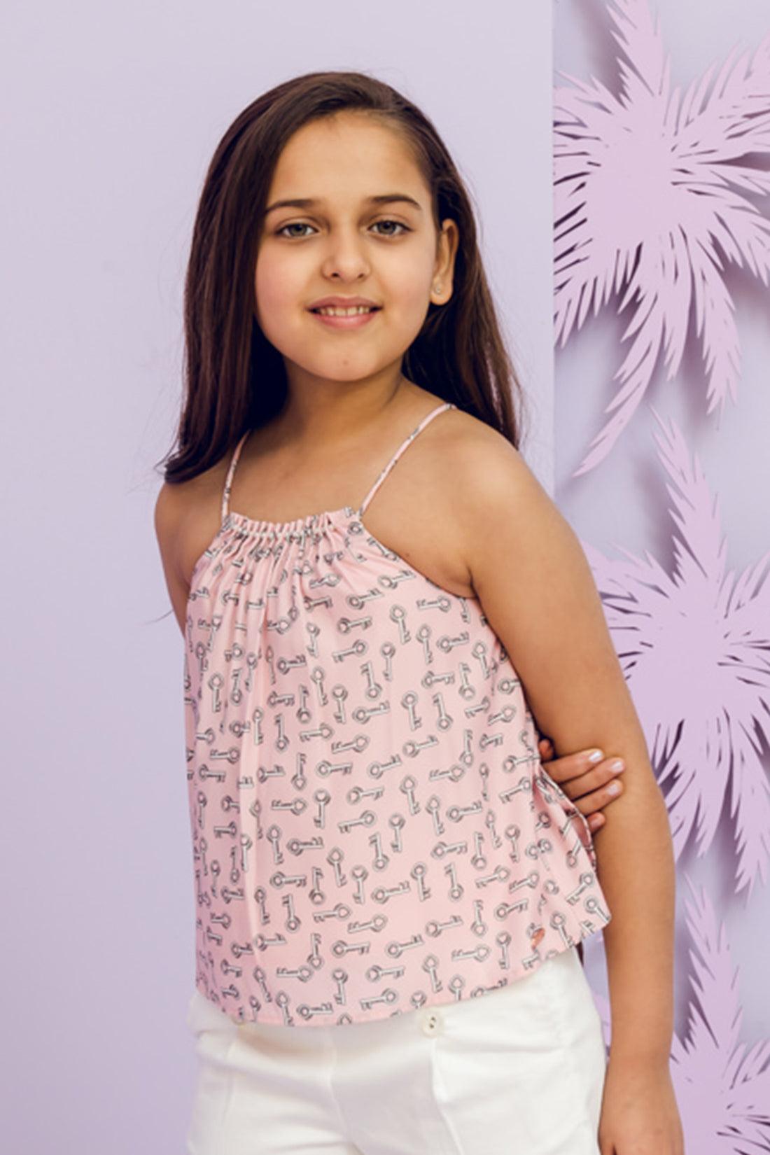 child nude One Friday Kids Girls Sleeveless Nude Top – One Friday World