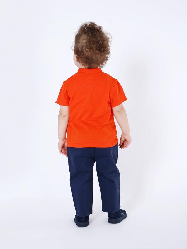 Orange Little Printed T-shirt - One Friday World