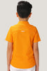 One Friday Kids Boys Orange Cotton Mandarin Collar Shirt - One Friday World