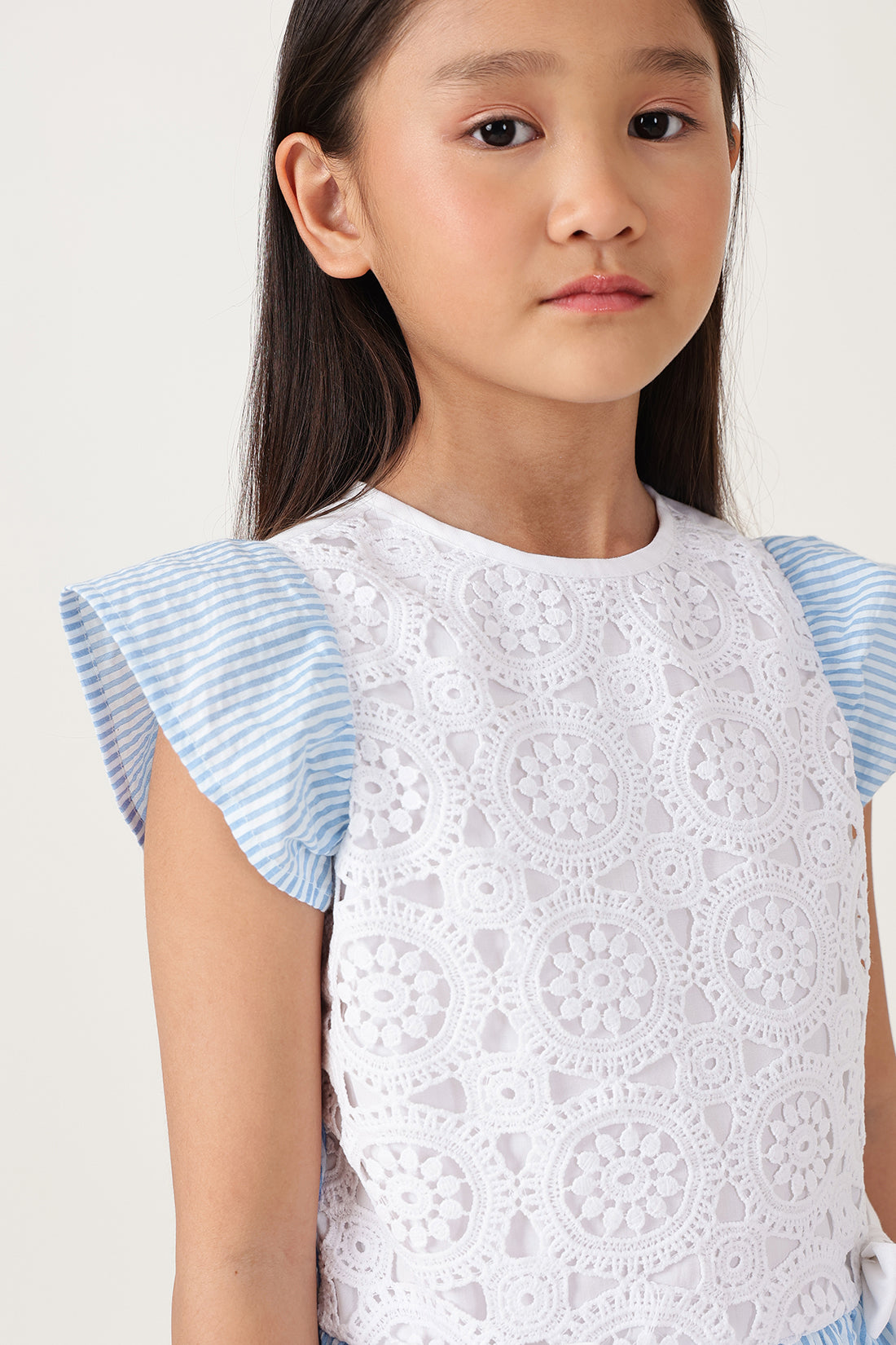 Girls Multi Stripes Top