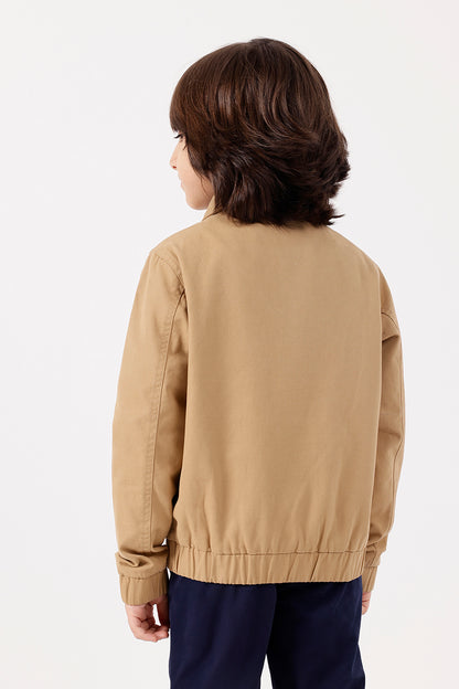 Boys Beige Jacket One Friday