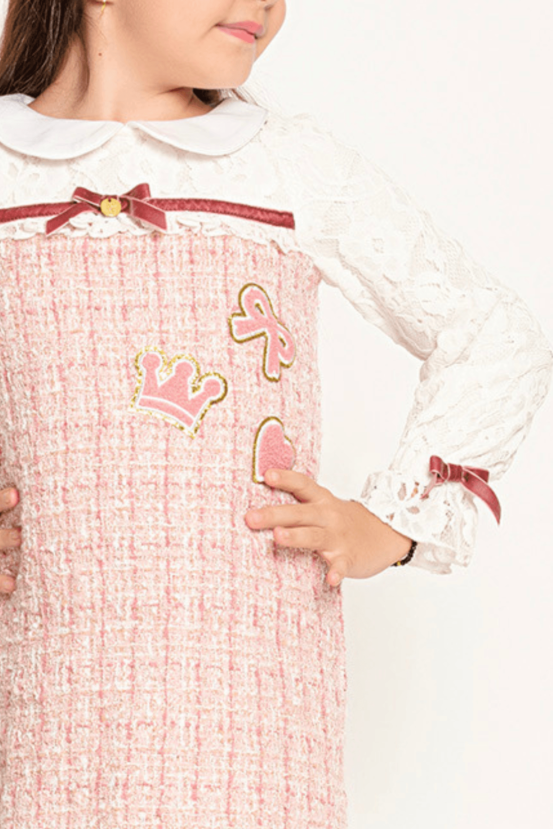 Pink Dress for Girls with School Spirit