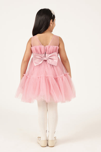 Girls Solid Sleeveless Zip Woven Dress | One Friday