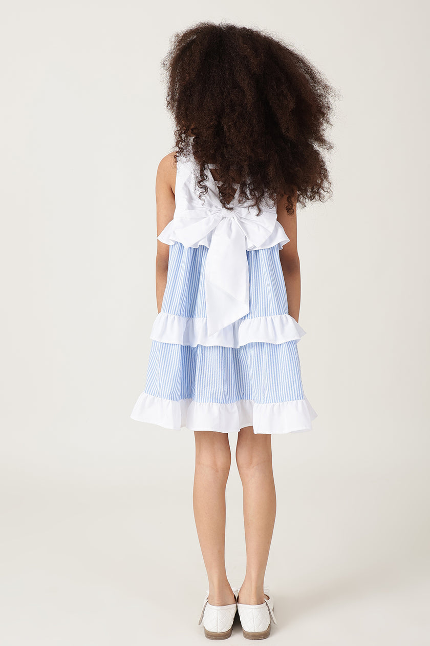 One Friday Girls Multi Stripes Dress