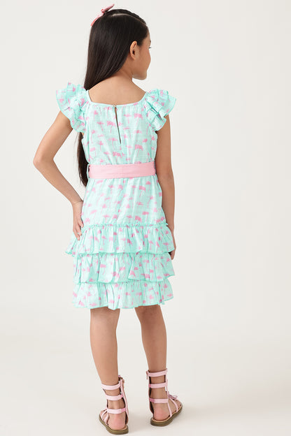 Buy Mint Colour Dress for Girls Online | One Friday