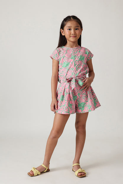 Girls Multicolor Regular Fit Printed Shorts