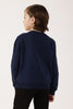 Boys Navy Blue Sweatshirt – Round Neck