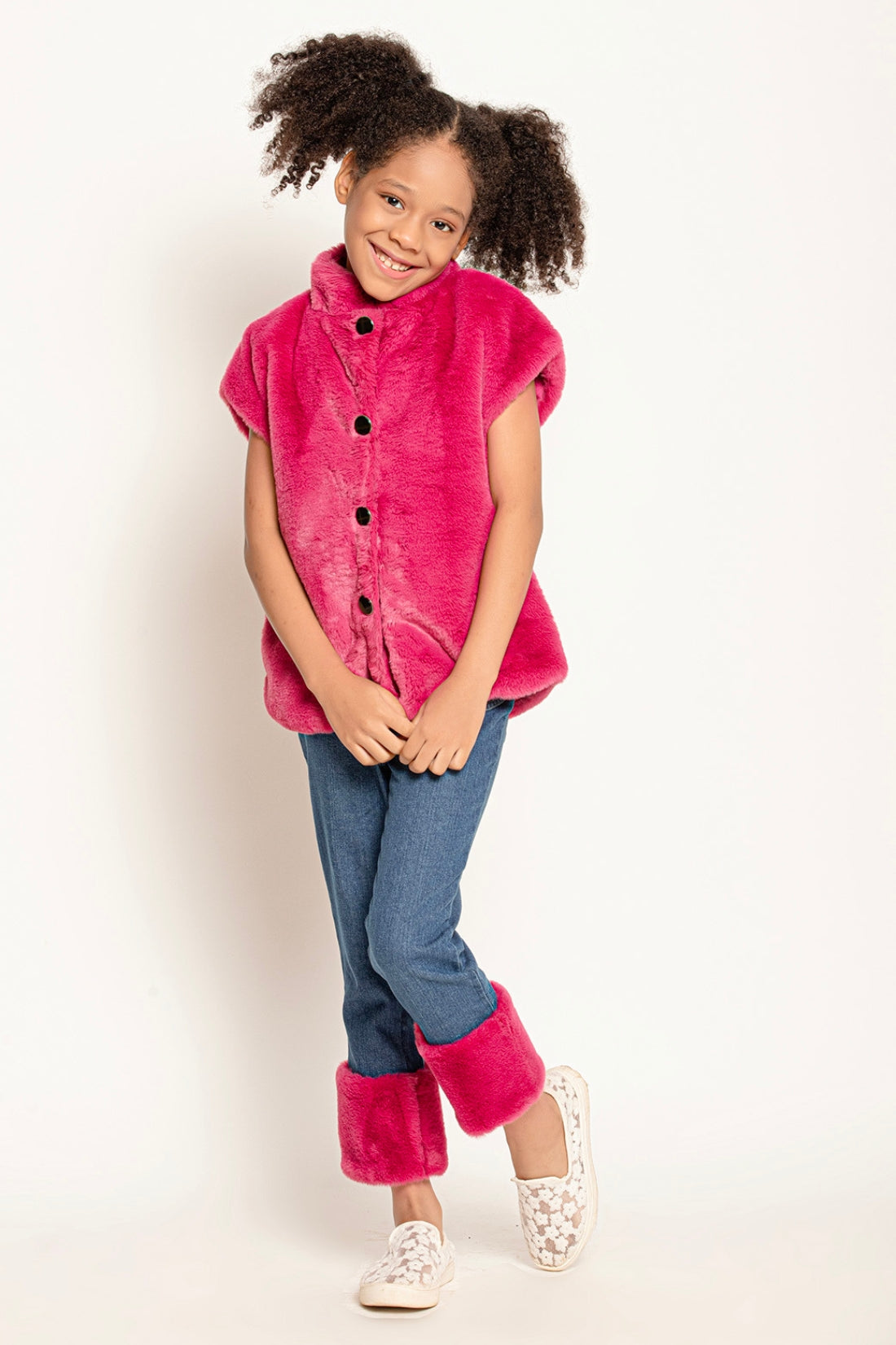 Girls Sleeveless Jacket