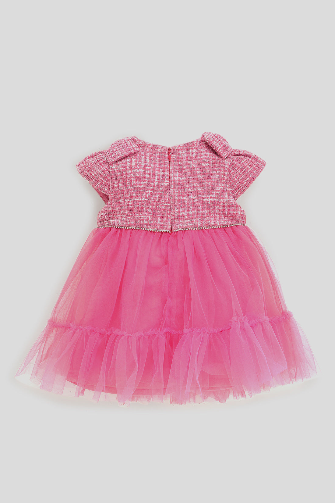 Baby Girls Pink Boucle Dress