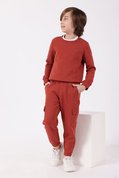 Boys Orange Joggers One Friday