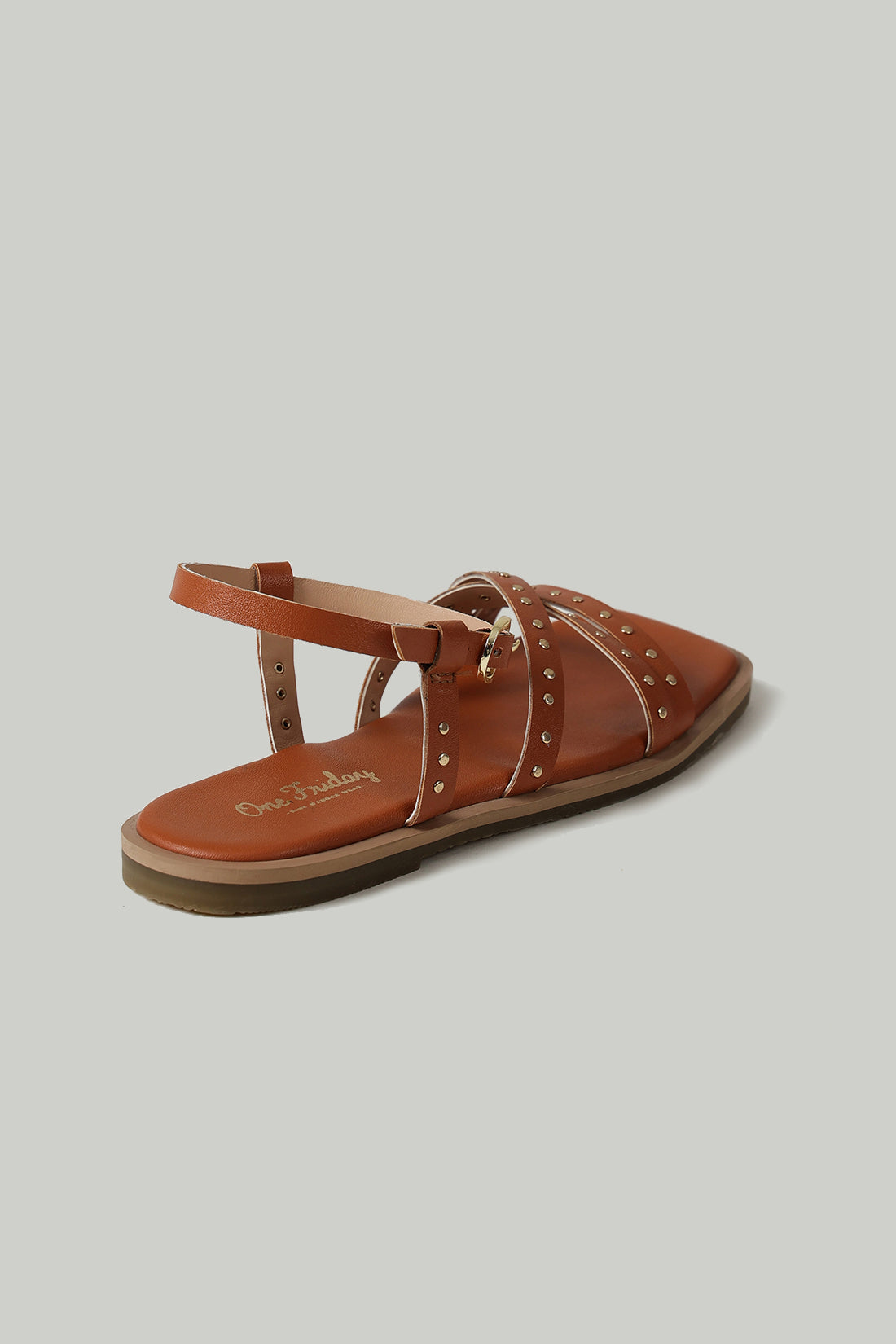 One Friday Girls Tan Solid Sandal