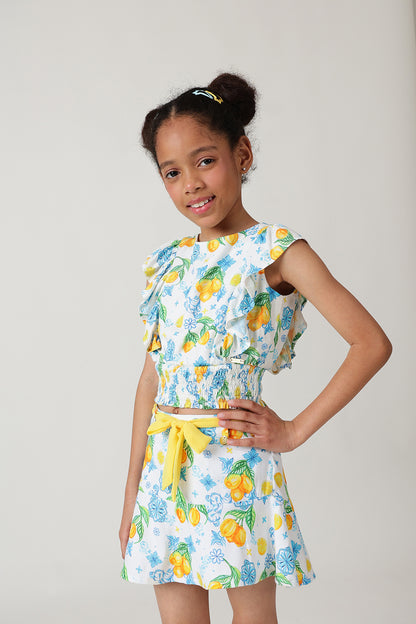 Girls Multicolor Printed Tops By Regular Fit - One Friday