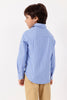 One Friday Boys Blue Striped Woven Shirt