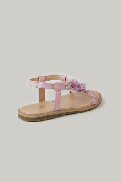 One Friday Girls Lilac Solid Sandal