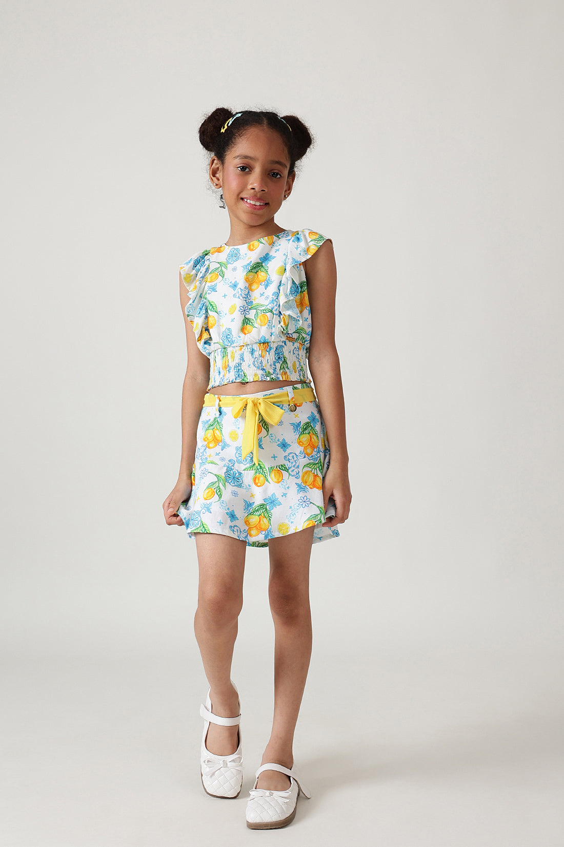 Girls Multicolor Printed Skirts By Regular - One Friday
